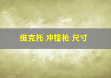 维克托 冲锋枪 尺寸